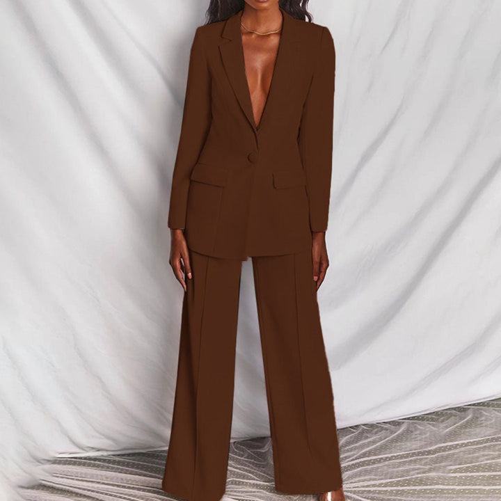 Leotine™ | Chic Blazer &amp; Trousers Set