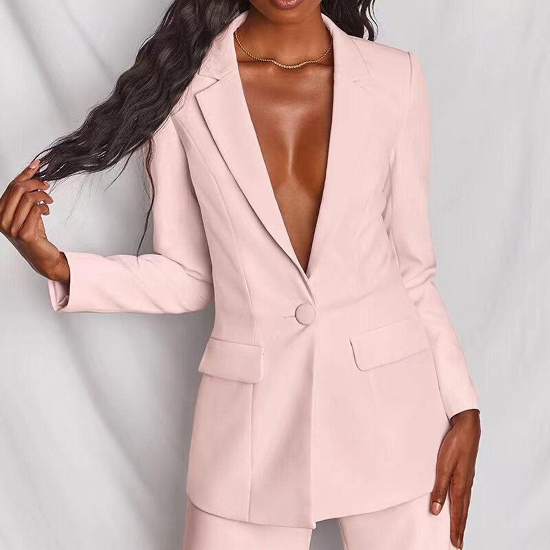 Leotine™ | Chic Blazer &amp; Trousers Set