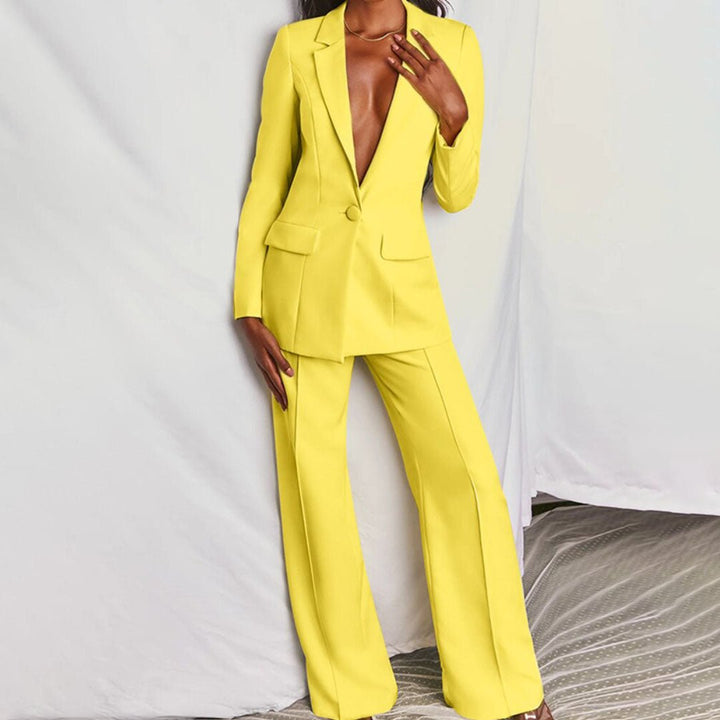Leotine™ | Chic Blazer &amp; Trousers Set