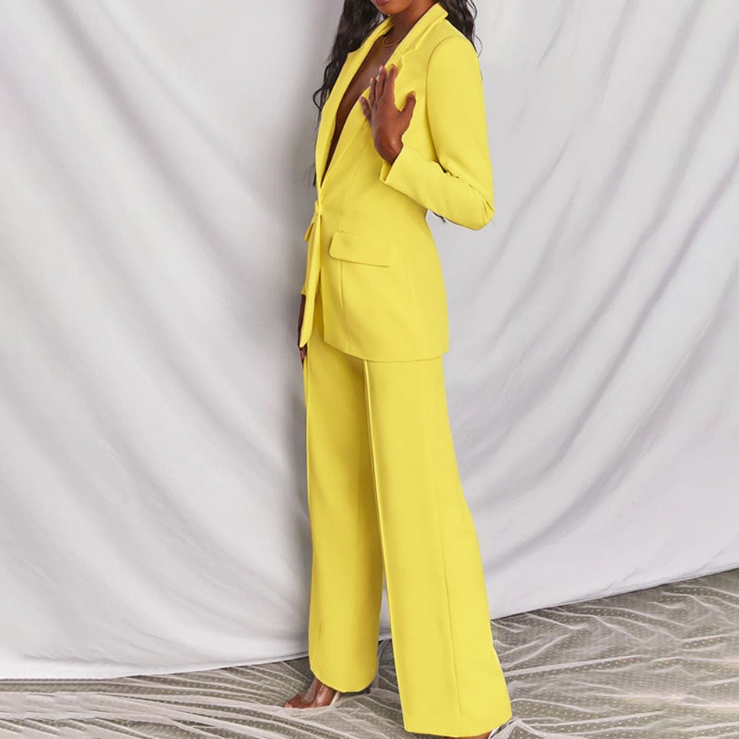 Leotine™ | Chic Blazer &amp; Trousers Set