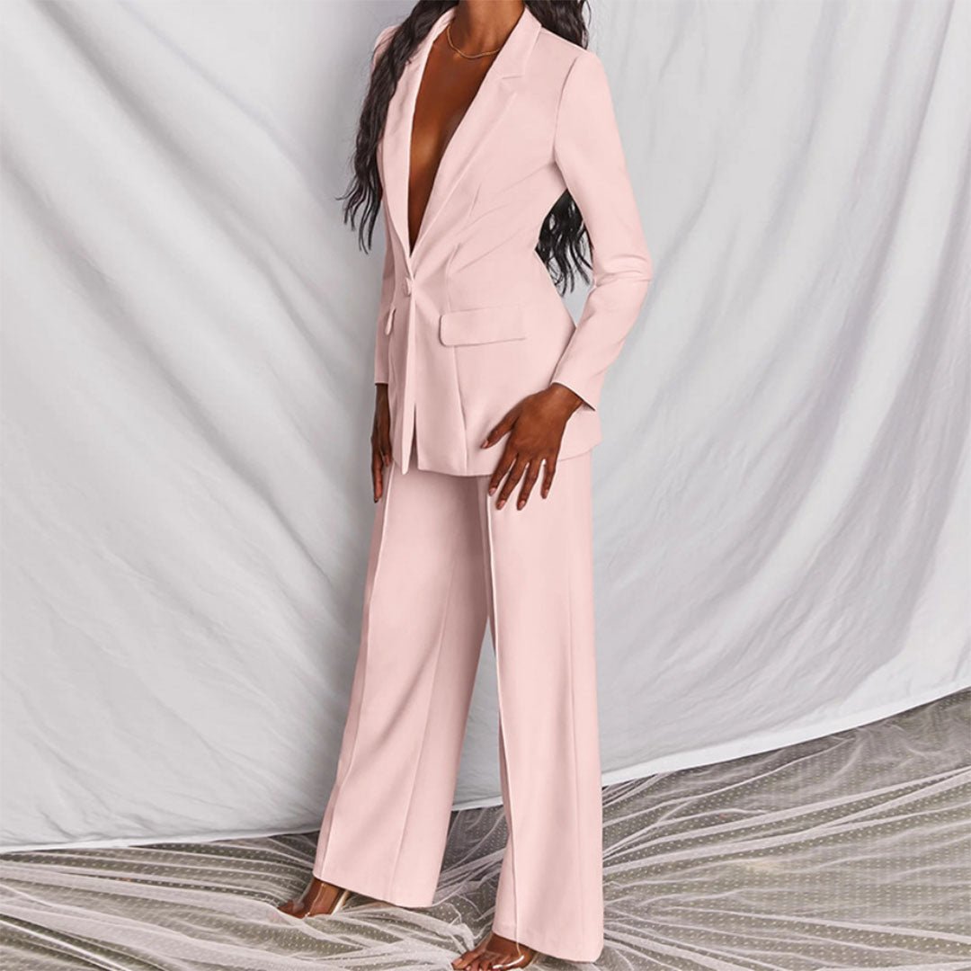 Leotine™ | Chic Blazer &amp; Trousers Set
