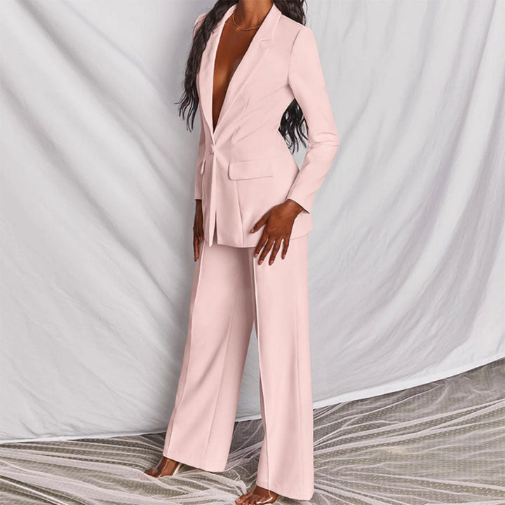 Leotine™ | Chic Blazer &amp; Trousers Set