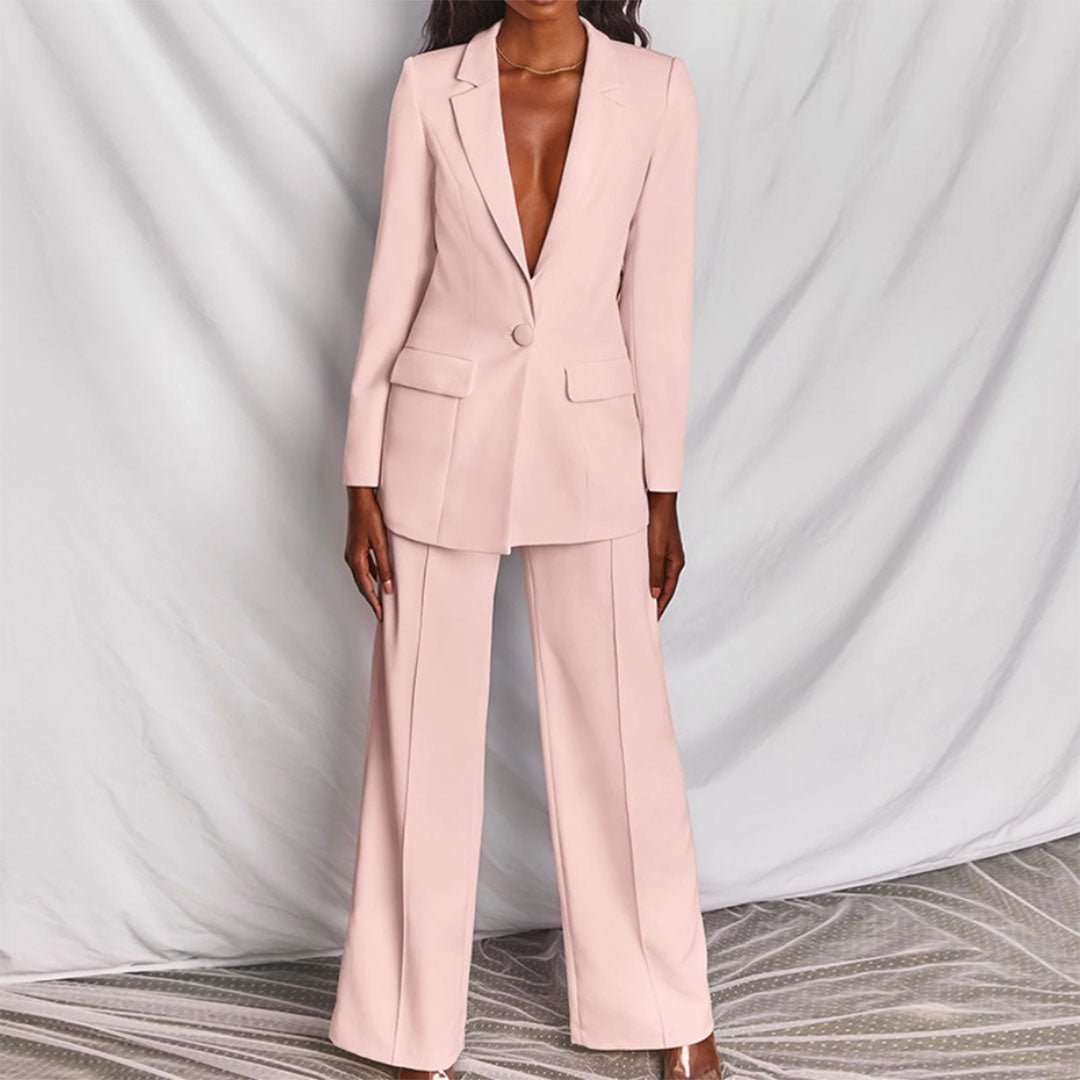 Leotine™ | Chic Blazer &amp; Trousers Set