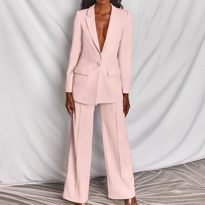 Leotine™ | Chic Blazer &amp; Trousers Set
