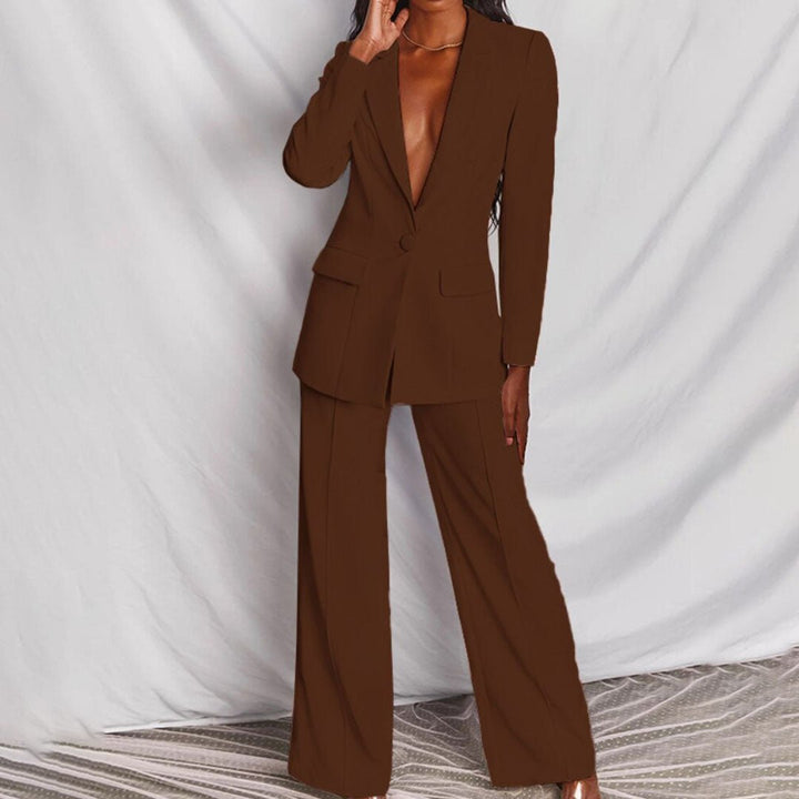 Leotine™ | Chic Blazer &amp; Trousers Set