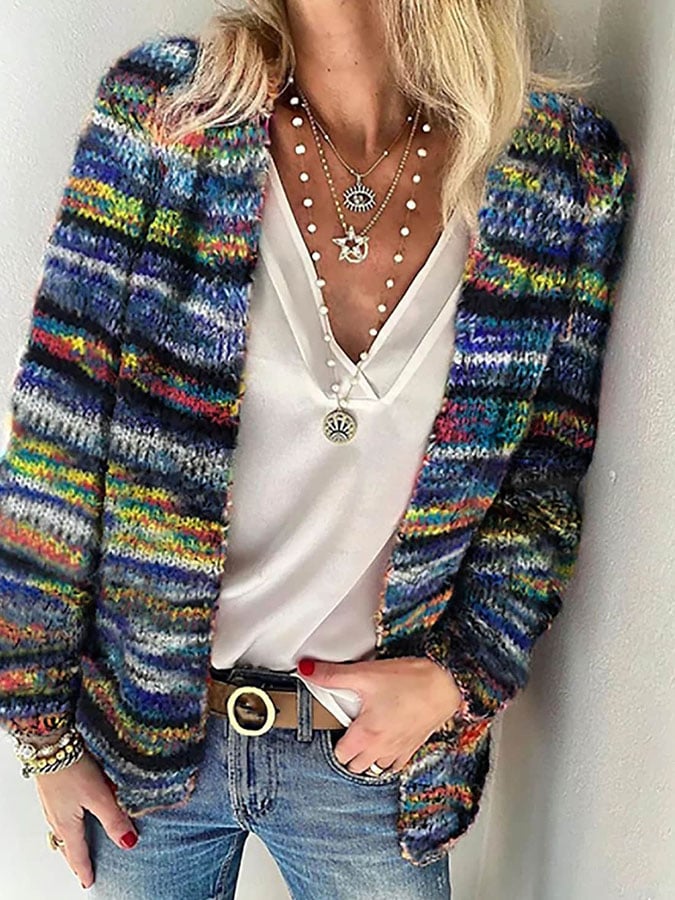 Lola | Knitted Colorful Cardigan for Women