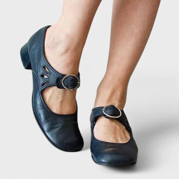 Mary Jane Shoes For Women | Buckle Strap Block Heel
