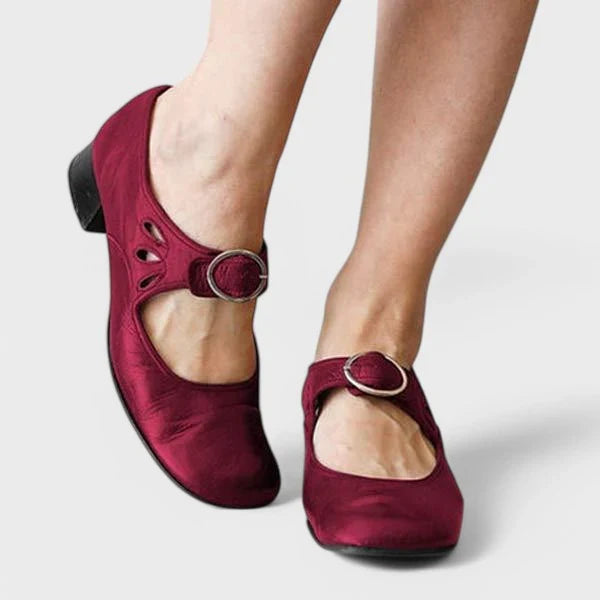 Mary Jane Shoes For Women | Buckle Strap Block Heel