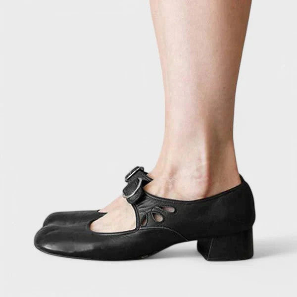 Mary Jane Shoes For Women | Buckle Strap Block Heel