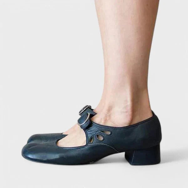Mary Jane Shoes For Women | Buckle Strap Block Heel