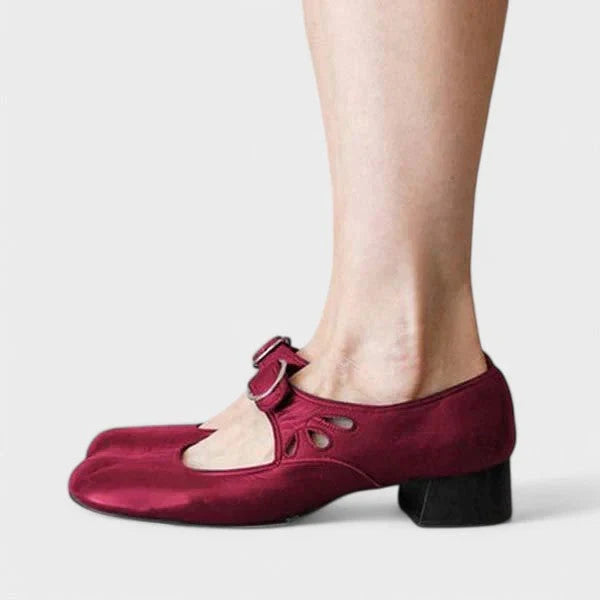 Mary Jane Shoes For Women | Buckle Strap Block Heel