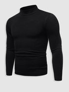 Men's Slim Fit Turtleneck Sweater Minimalist Layer for Autumn