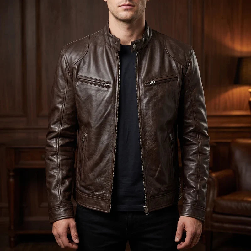 Draven Genuine Leather Moto Jacket
