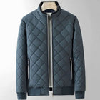 Thomas | Men's Quilted Diamond-Stitch Zip-Up Bomber Jacket
