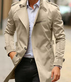 Alexander | Men's Slim-Fit Double-Breasted Wool Coat Trench Jacket