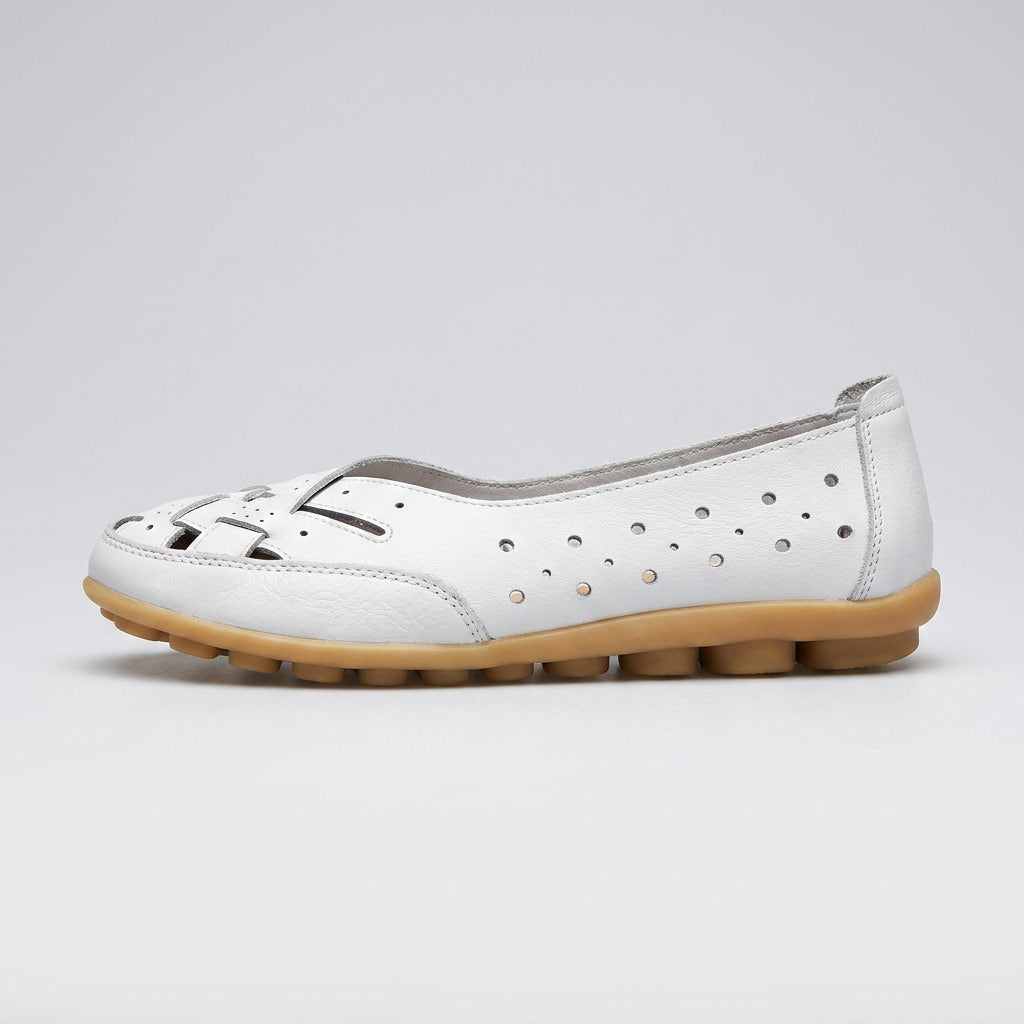 Penelope | Breathable Leather Orthopaedic Loafers with Gel Sole