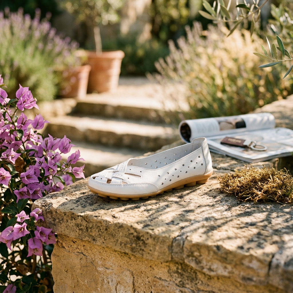 Penelope | Breathable Leather Orthopaedic Loafers with Gel Sole