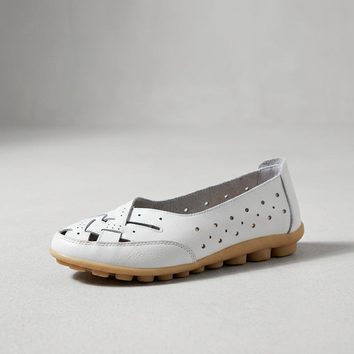 Penelope | Breathable Leather Orthopaedic Loafers with Gel Sole