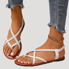 Niamh | Women's Braided Strappy Flat Sandals