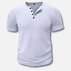 Nico | Men's Muscle Fit T-Shirt with Button Placket