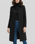 Orlaith | Long Single-Breasted Trench Coat with Notch Collar for Women