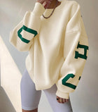 Women's fleece crewneck sweatshirt