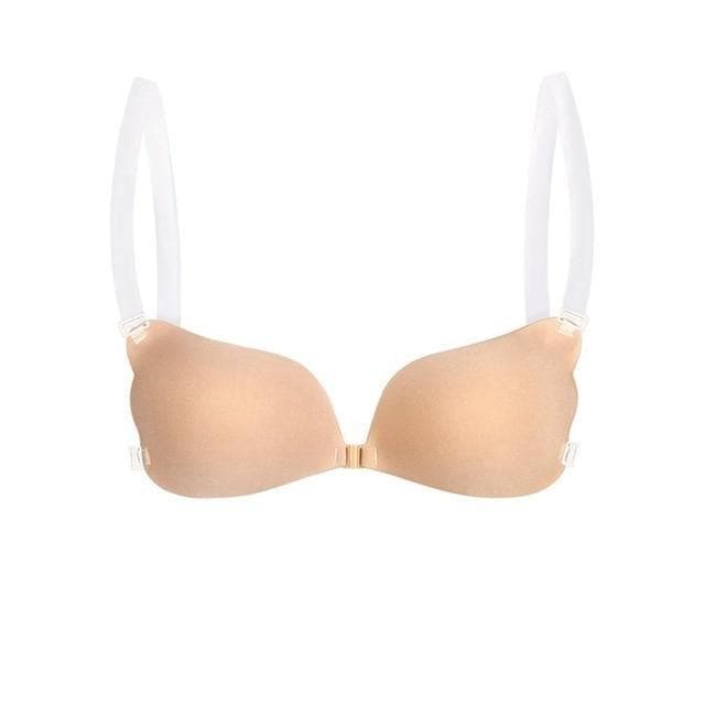 Seamless Bra with Transparent Straps