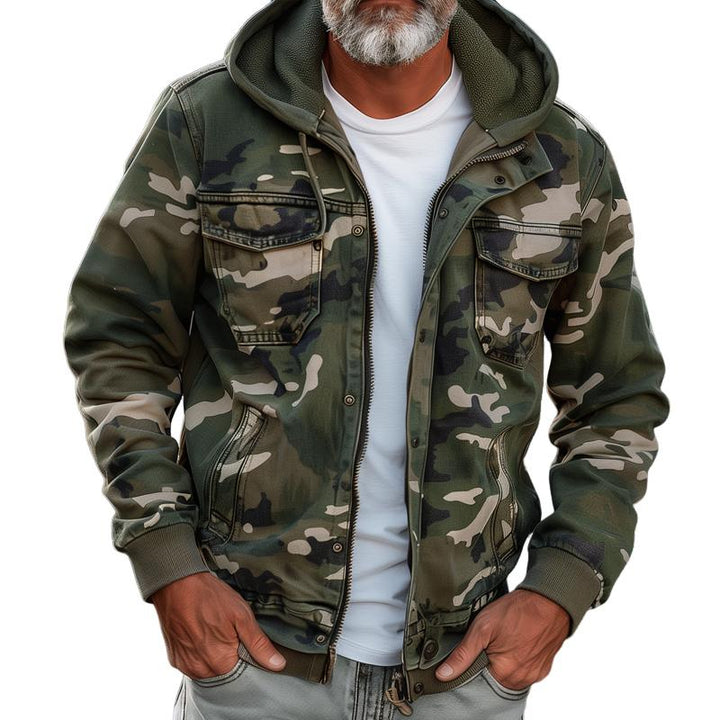 Fabian - Elegant Camouflage Cargo Jacket
