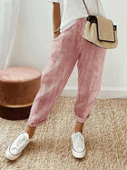 Savannah | Striped Cropped Pants