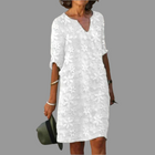 Women’s Midi Dress – Modern Style with Floral Design