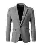 Women's houndstooth tweed button-front blazer