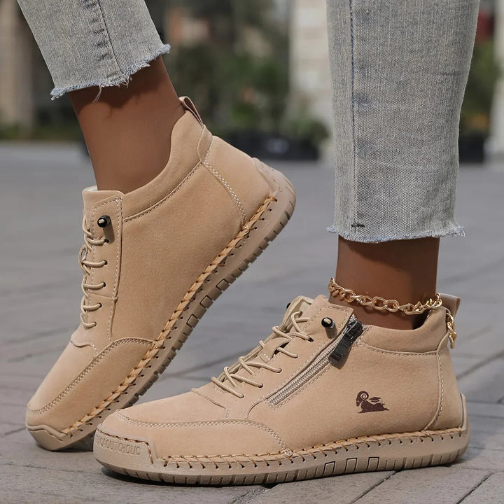 Shoes For Women | Orthopedic Comfort Lace Up Side Zip Ankle Boots