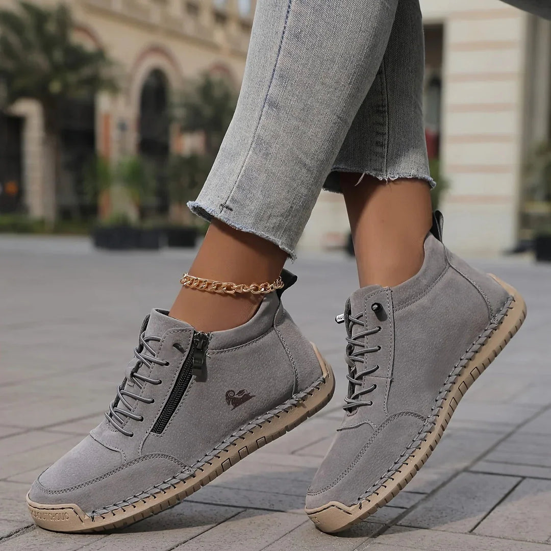 Shoes For Women | Orthopedic Comfort Lace Up Side Zip Ankle Boots