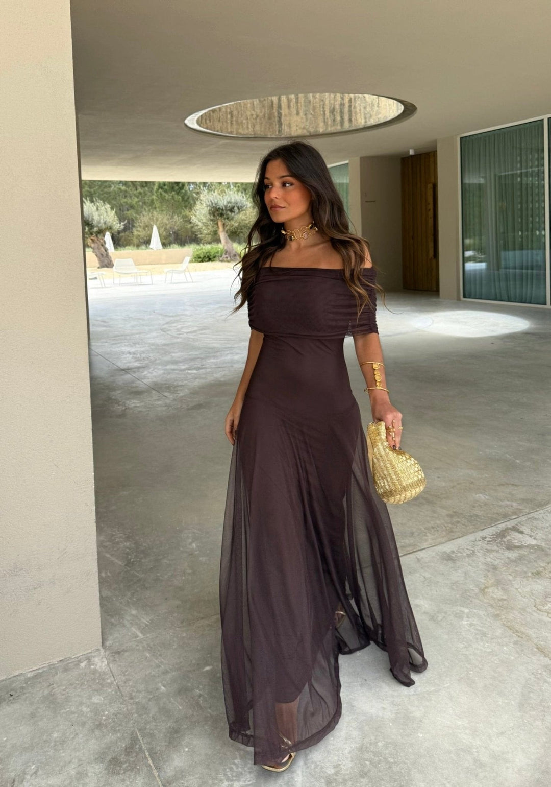 Daniella | Mesh Maxi Dress