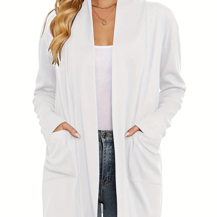Sophie | Thick Knit Casual Cardigan with Long Sleeves and Open Front