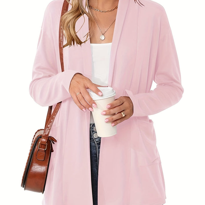 Sophie | Thick Knit Casual Cardigan with Long Sleeves and Open Front