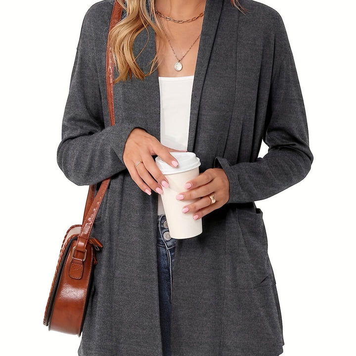 Sophie | Thick Knit Casual Cardigan with Long Sleeves and Open Front