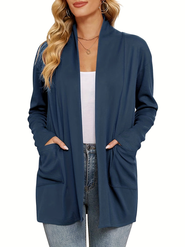 Sophie | Thick Knit Casual Cardigan with Long Sleeves and Open Front