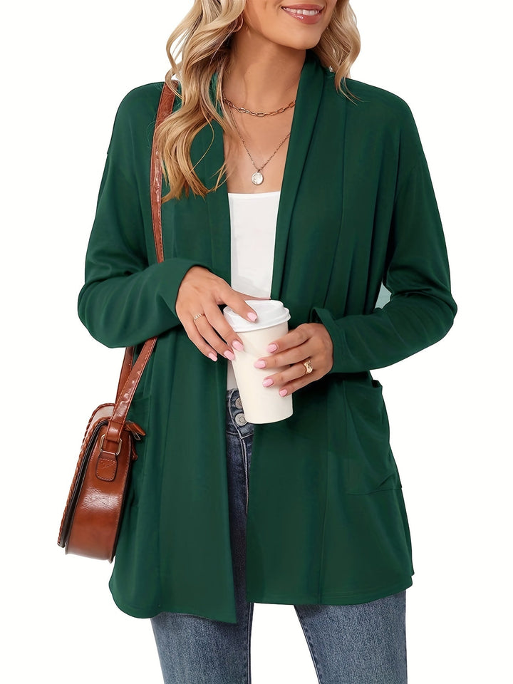 Sophie | Thick Knit Casual Cardigan with Long Sleeves and Open Front