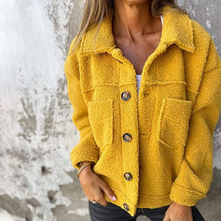 Suri | Quilted Button-Front Jacket with Chest Pockets for Women