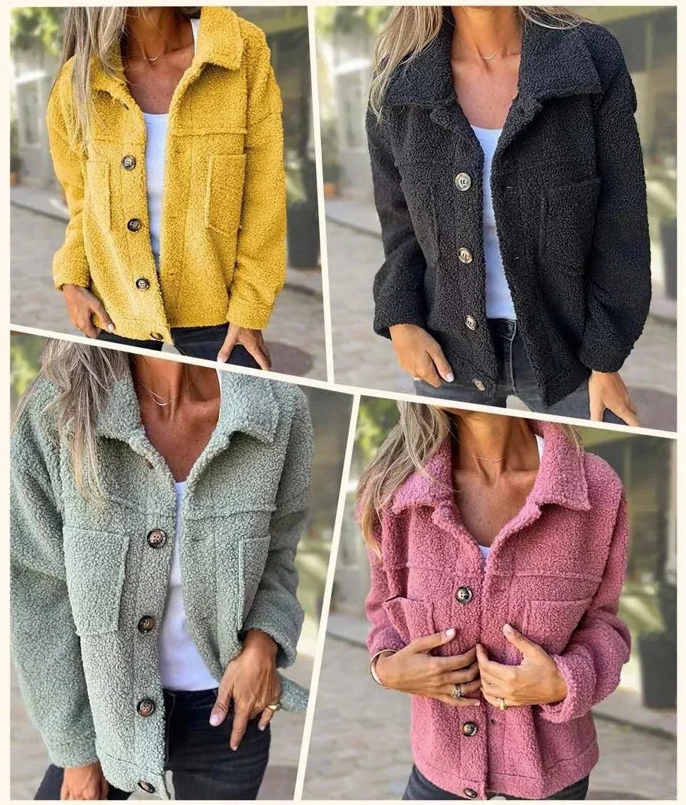 Suri | Quilted Button-Front Jacket with Chest Pockets for Women