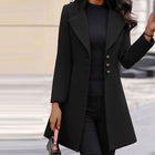Hannah | Women's Coat with Buttons and Long Sleeves