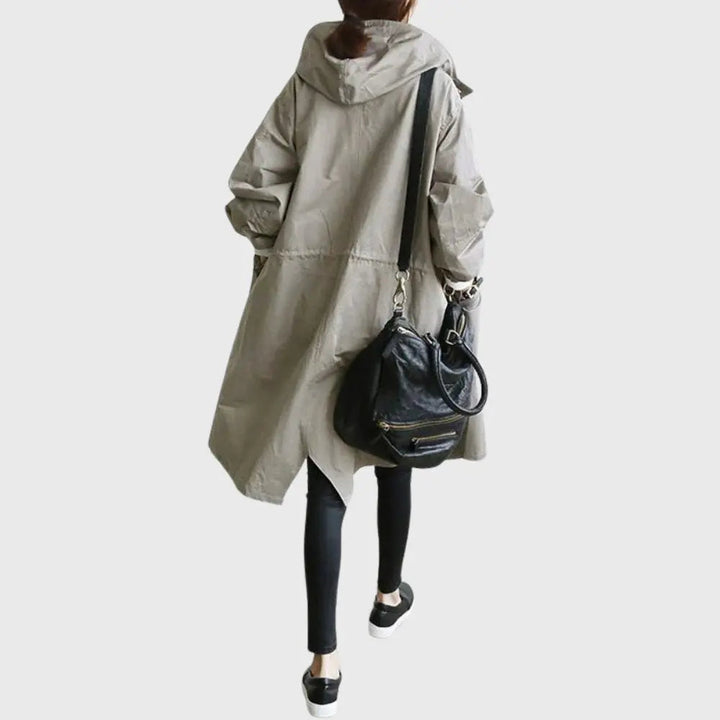 Rosie | Waterproof Trench Coat Hooded Long Women&