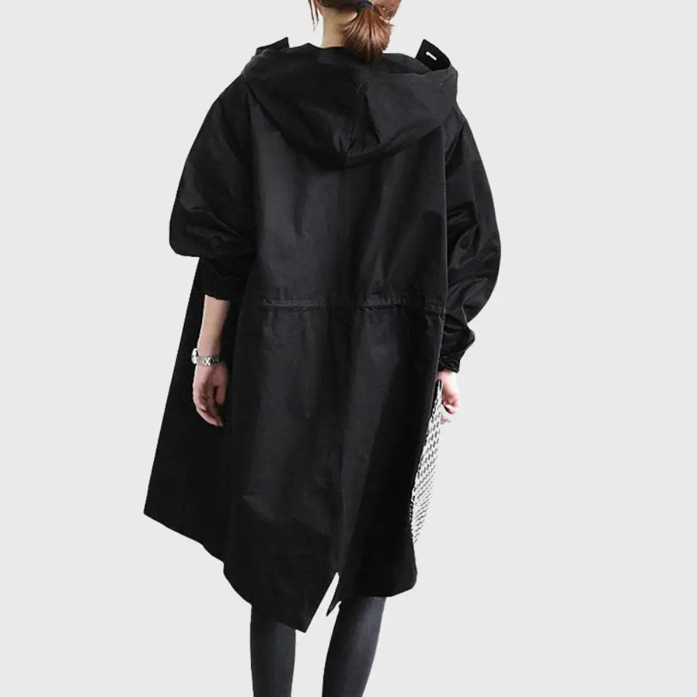 Rosie | Waterproof Trench Coat Hooded Long Women&