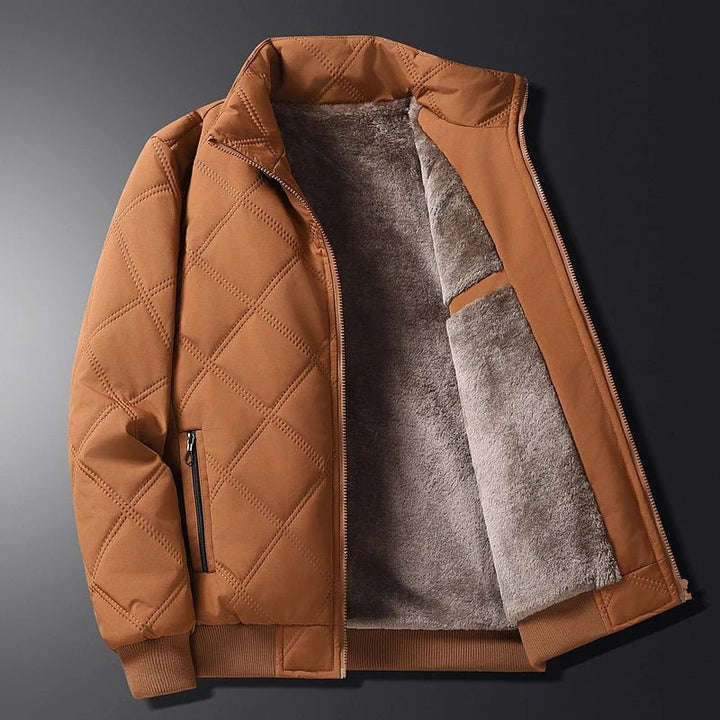 Winter Jacket for Men with Long Sleeves and Pockets