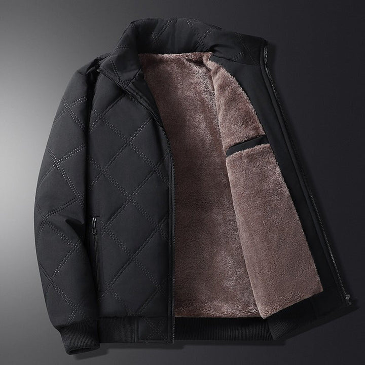Winter Jacket for Men with Long Sleeves and Pockets