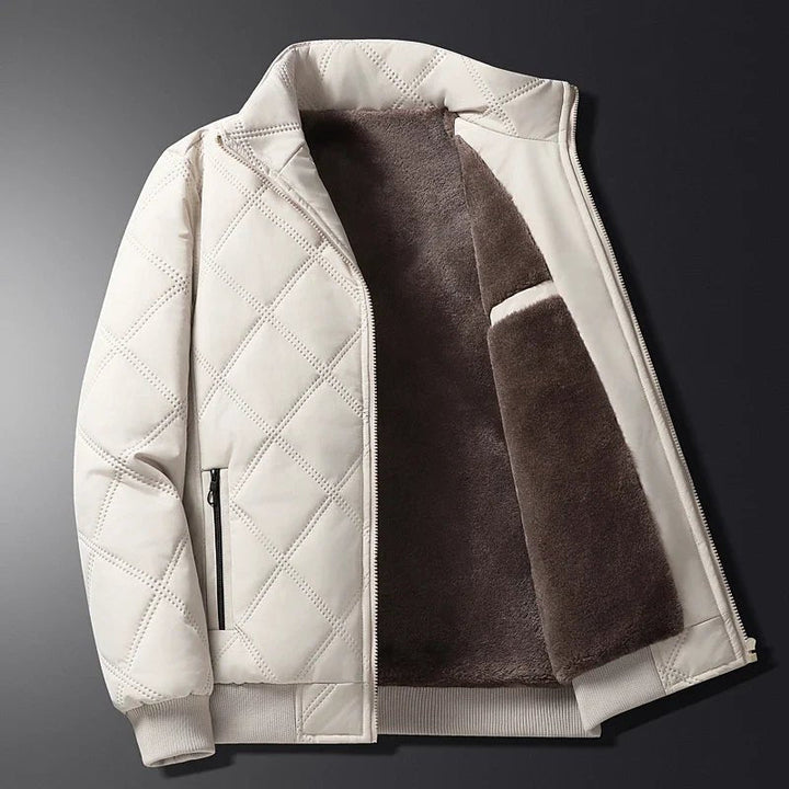 Winter Jacket for Men with Long Sleeves and Pockets