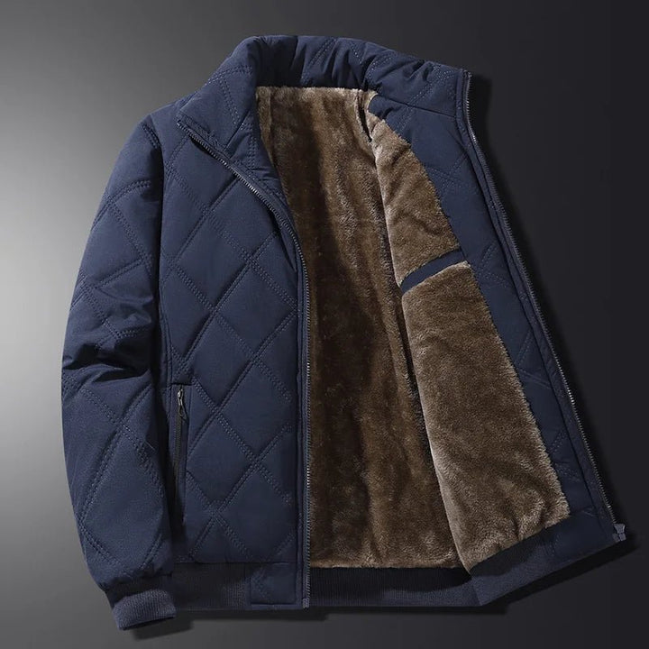 Winter Jacket for Men with Long Sleeves and Pockets