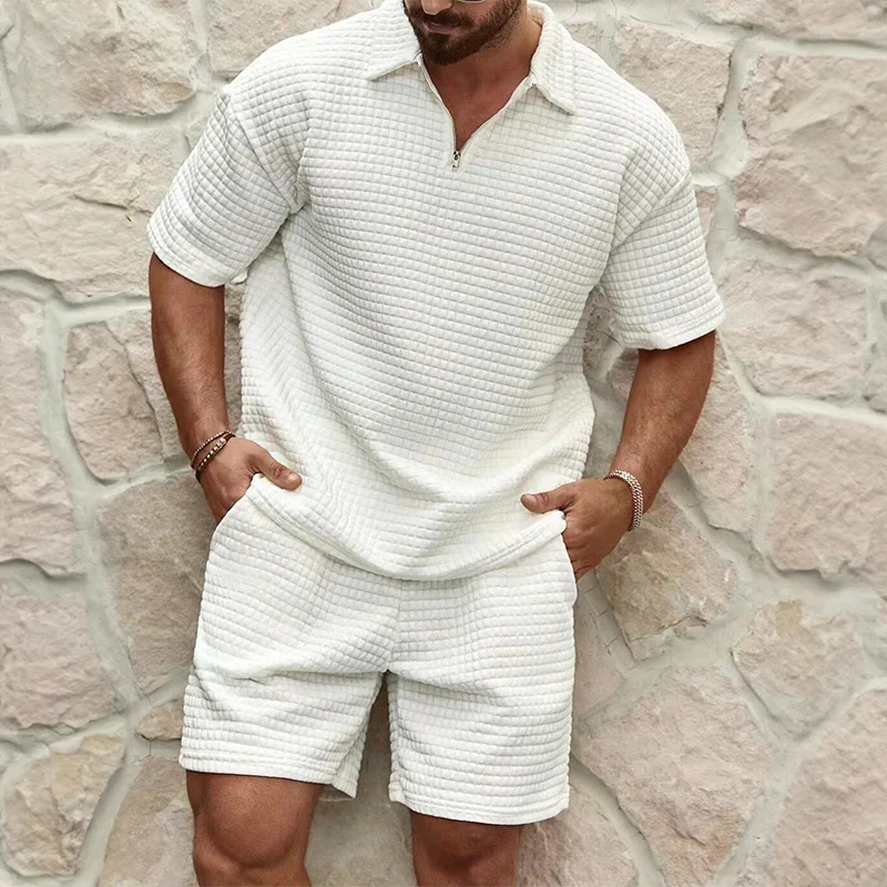 Victor | Men’s Textured Summer Two-Piece Set