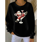 Women's Sweatshirt | Christmas Santa Print Long Sleeve